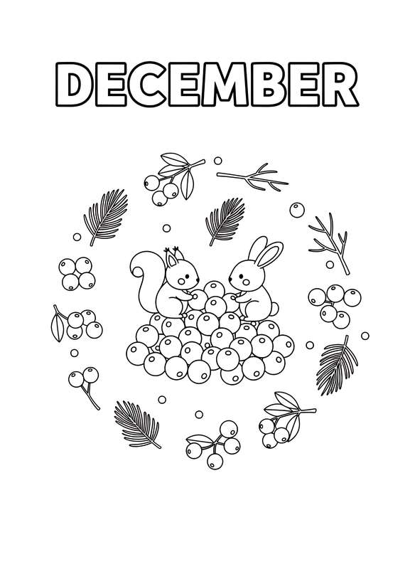 Woodland Friends Share Winter Berries