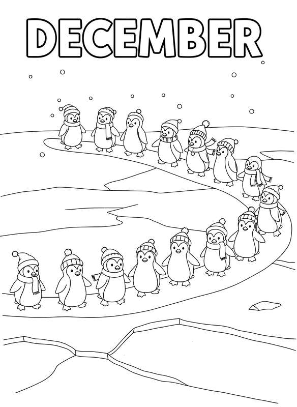 Penguin Parade on the Ice