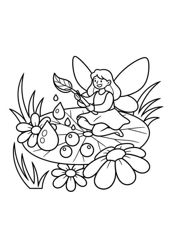 Dew Drop and Petal Picnic