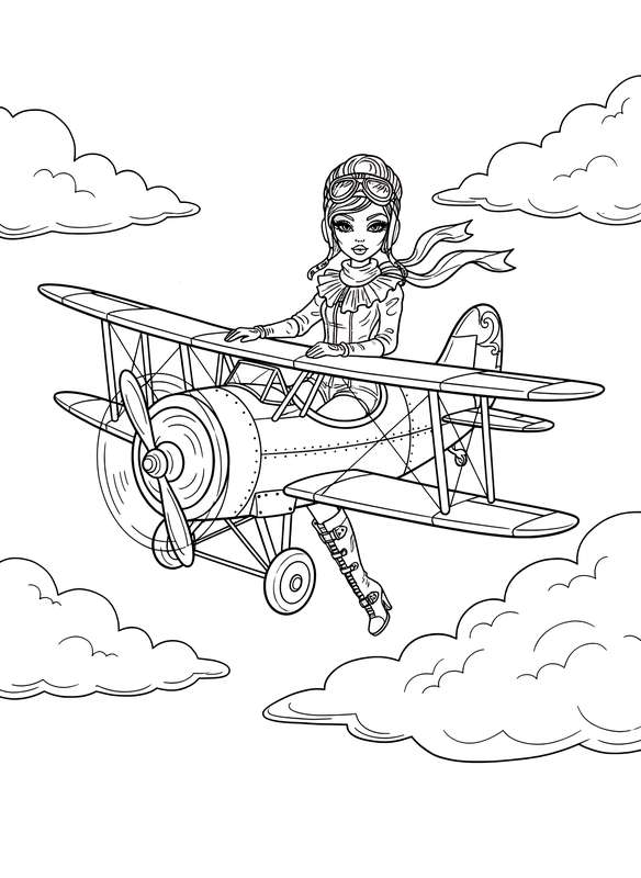 Vintage Voyage Above the Clouds