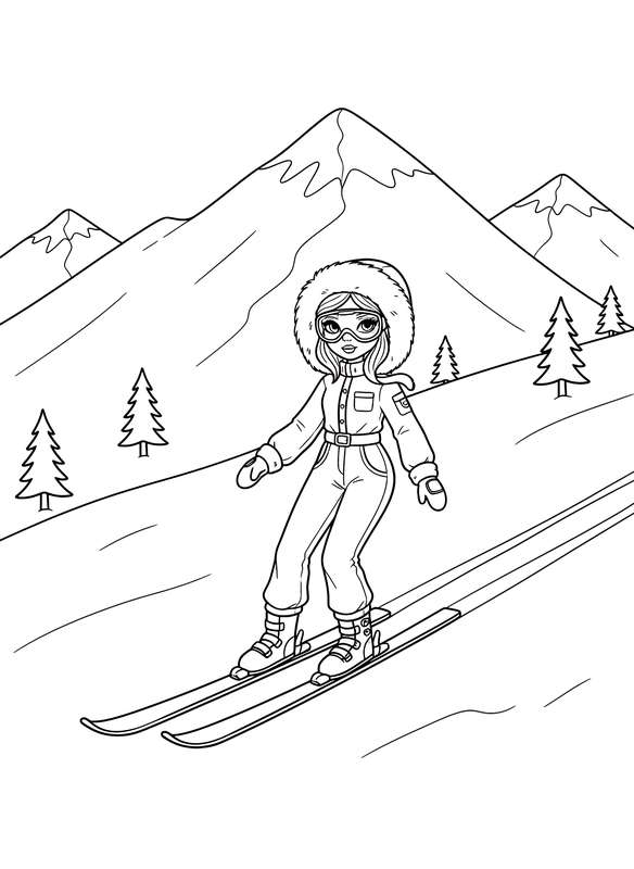 Alpine Chic: Downhill Delight