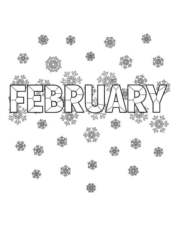 Gentle February Snowfall Scene