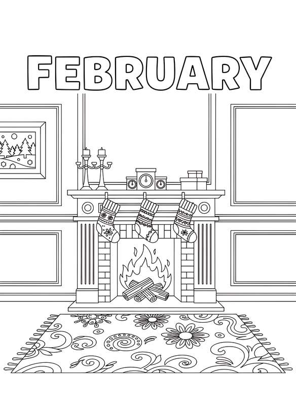 Cozy Fireplace & Stocking Cheer