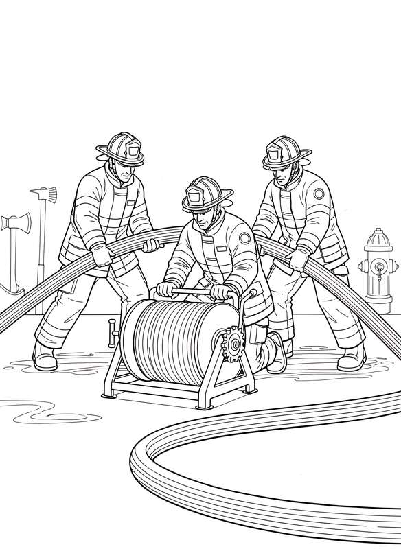 Teamwork: Rolling the Big Hose