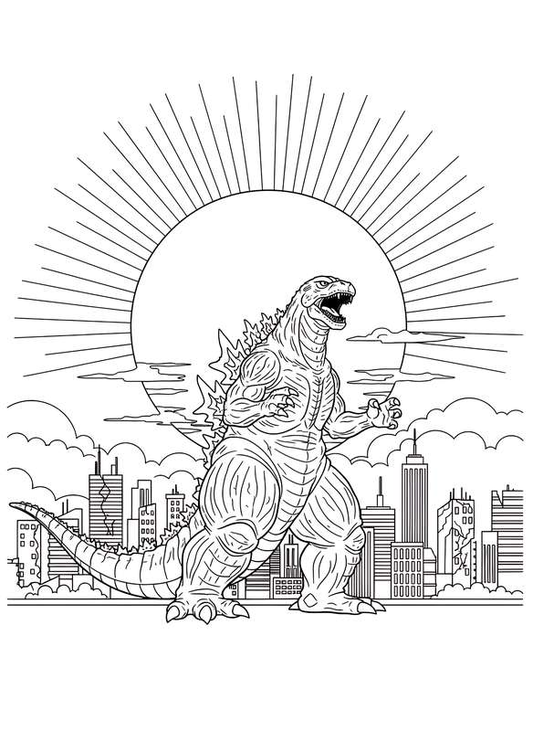 Titan Sunset Silhouette