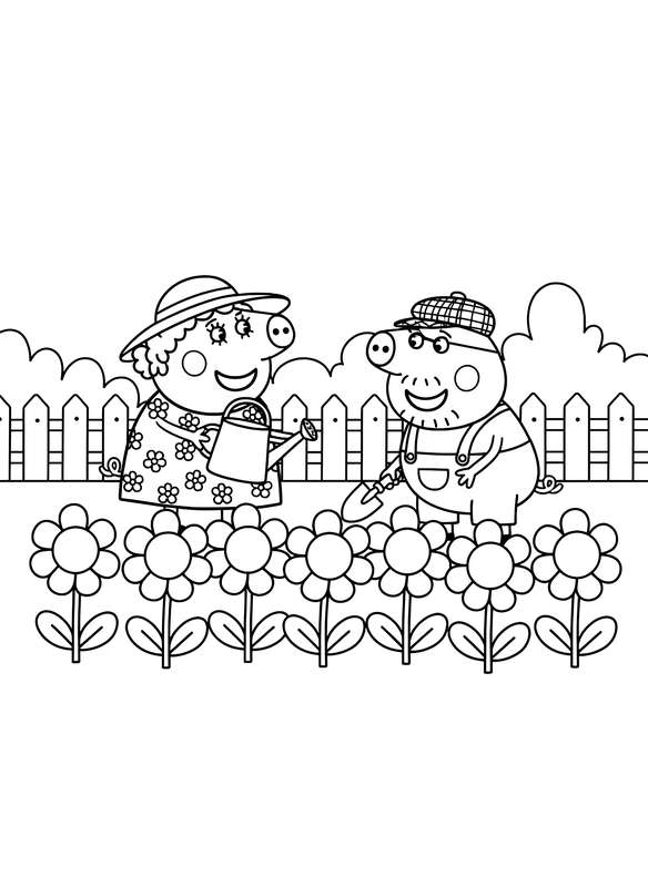 Grandpa and Granny’s Flower Garden