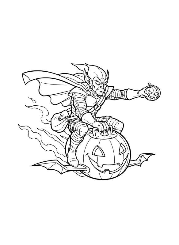 Green Goblin's Pumpkin Ride