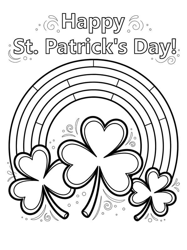 Rainbow Over Clover Cluster