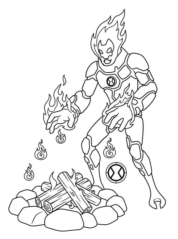 Heatblast Ignites the Fire