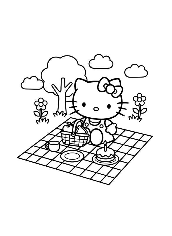 A Perfect Hello Kitty Picnic Day