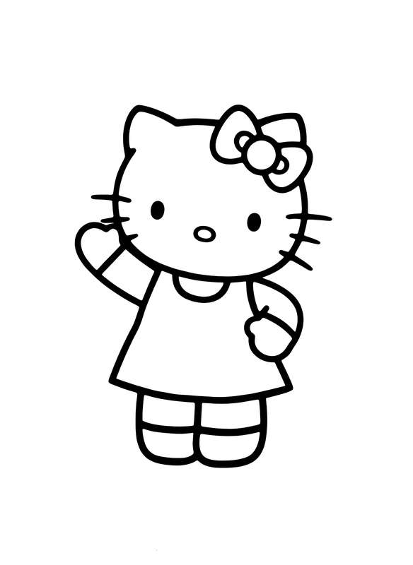 44 Free Hello Kitty Coloring Pages