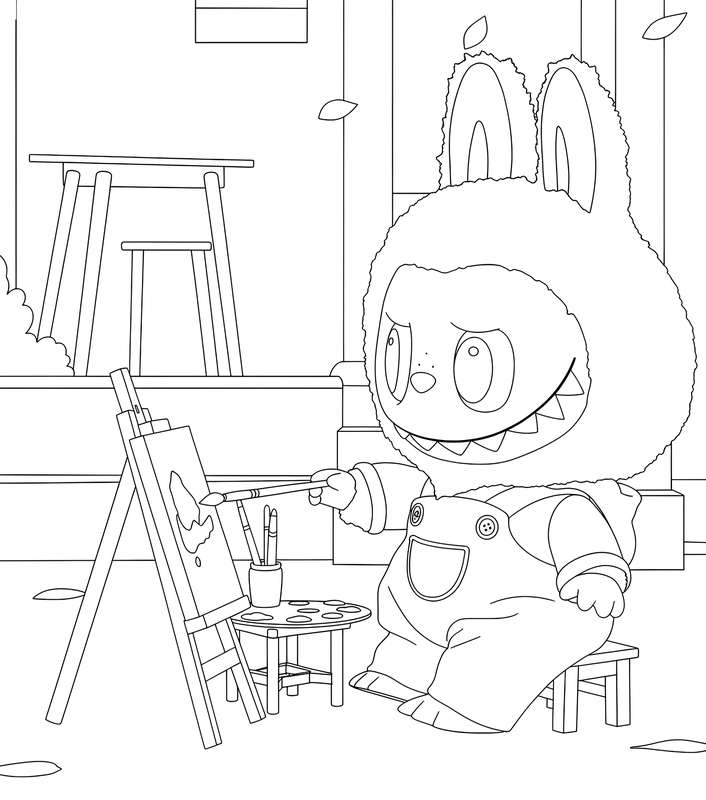 Labubu's Art Time