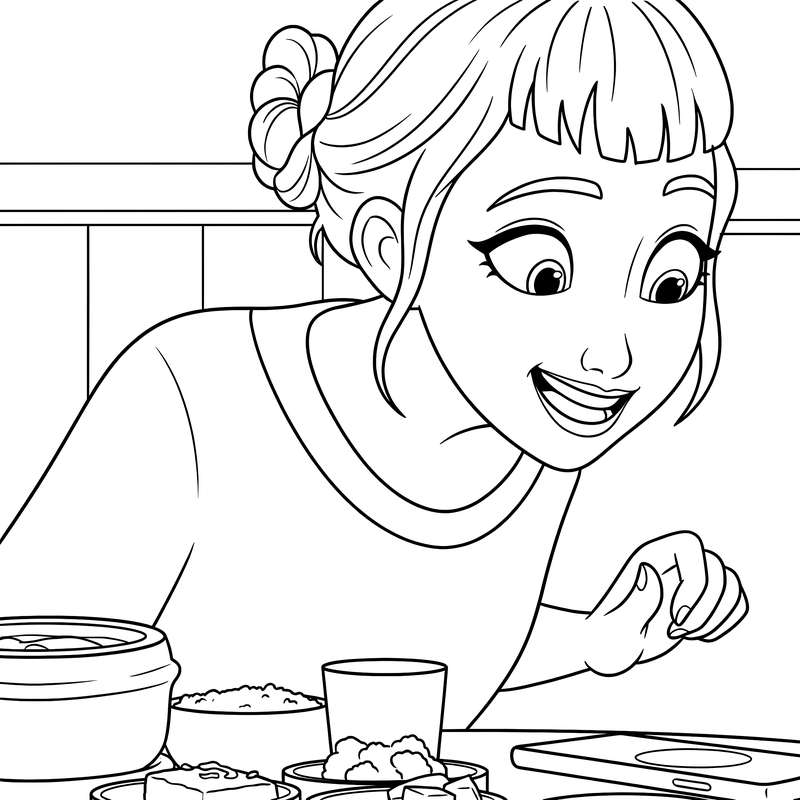 Zoey's Happy Snack Time