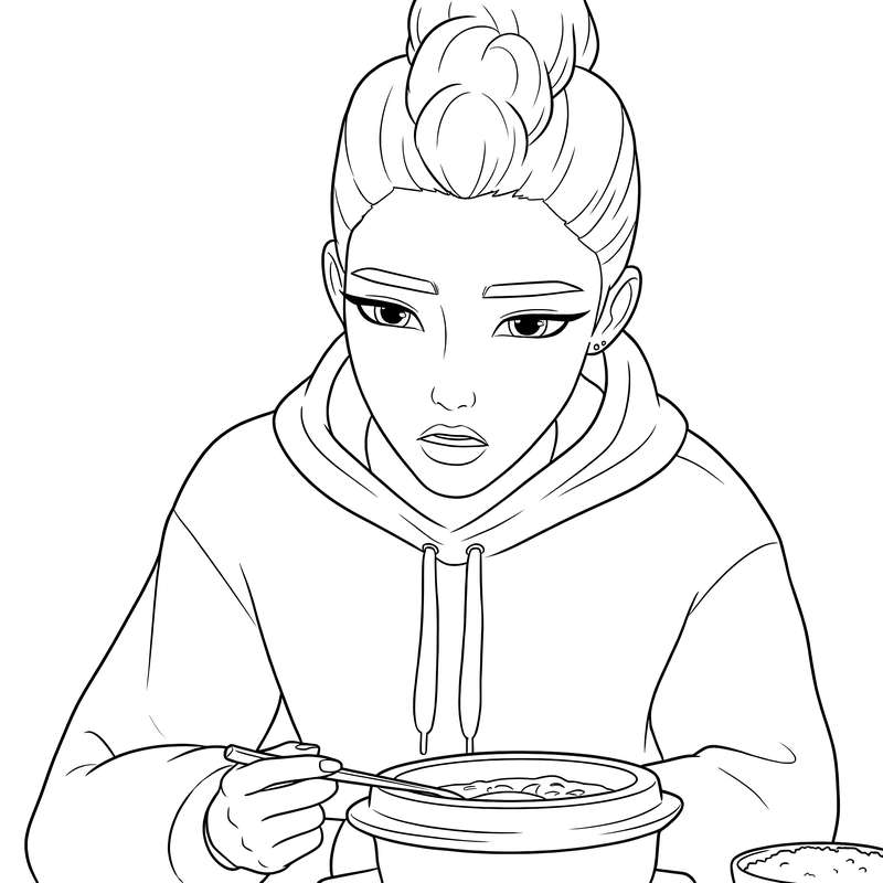 Hoodie Focus on Food