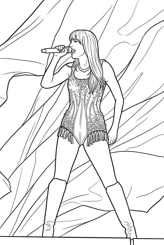 Pop Star Shining on Stage