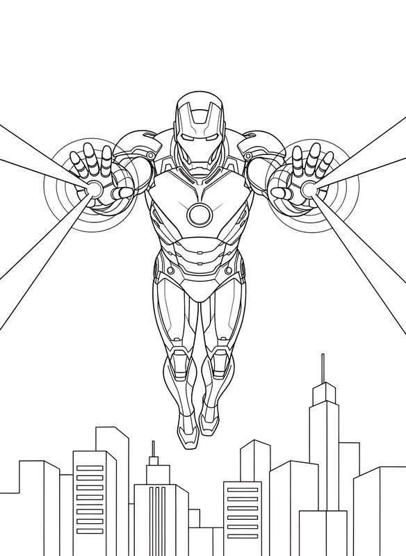 10 Free Iron Man Coloring Pages