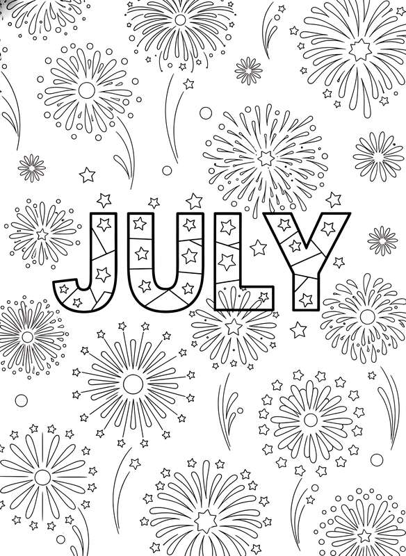 Patriotic Burst: July Fireworks