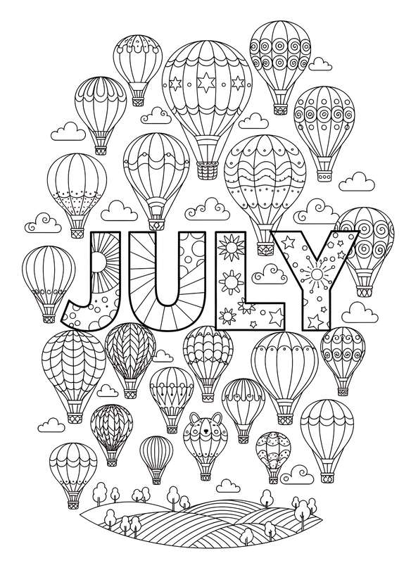 Up, Up, and Away: July Balloons