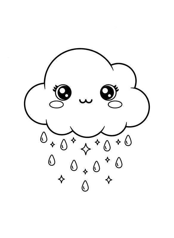 Cloud Raining Sparkles