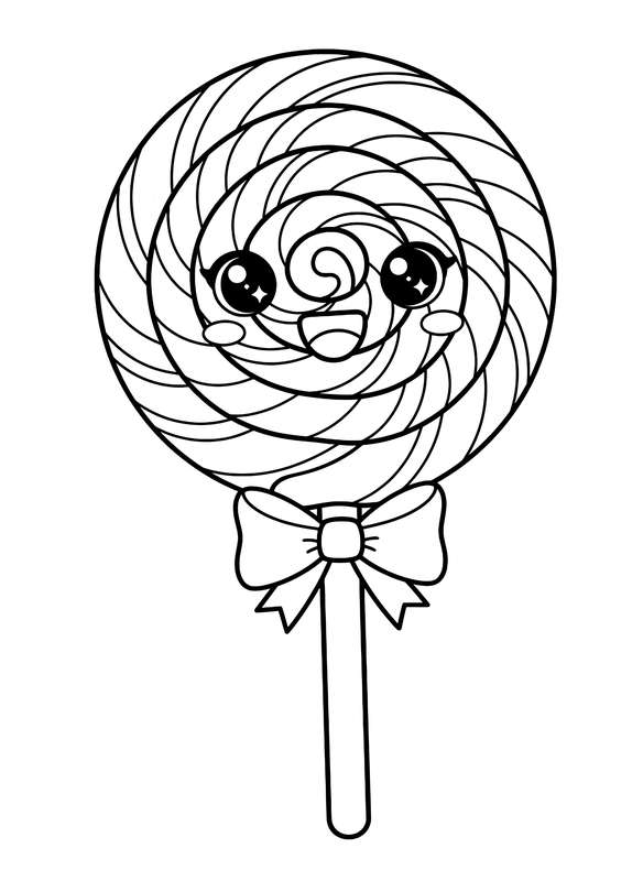 Swirly Rainbow Lollipop Fun