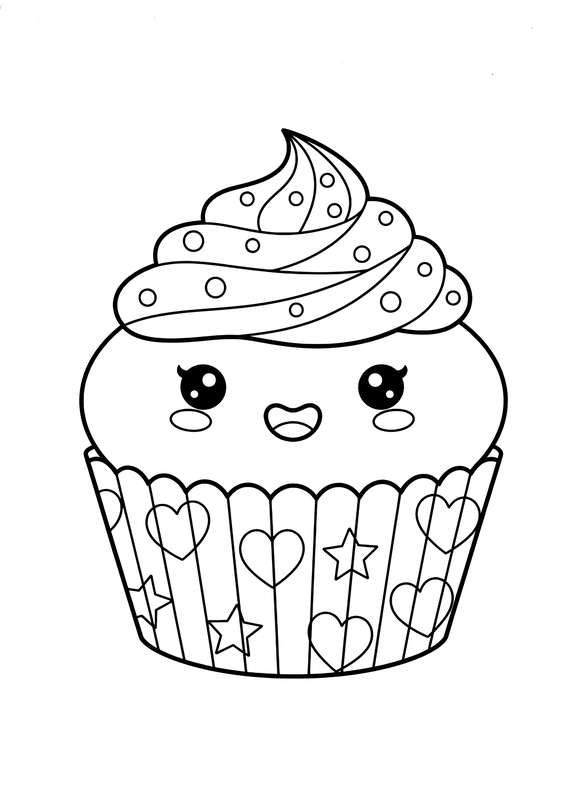 Swirls of Frosting on Cupcake