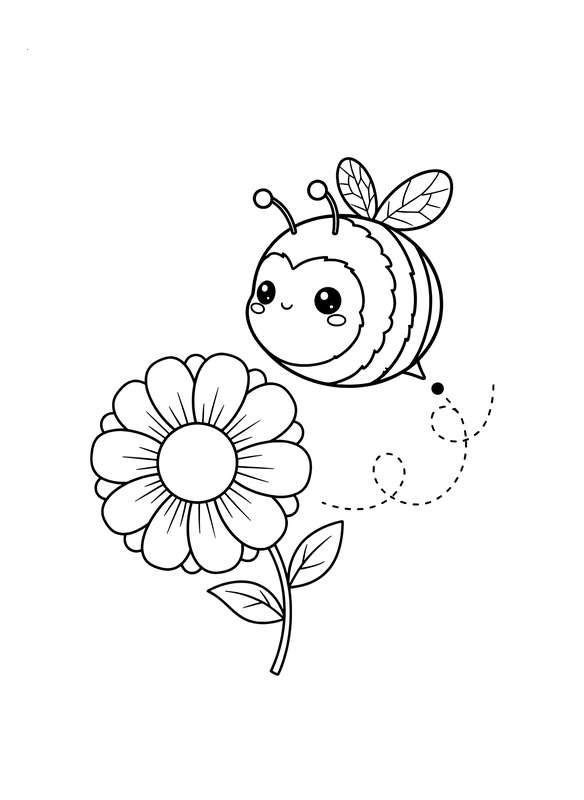 Bumblebee Buzzing Flower