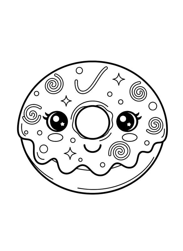 Glittery Swirl Donut Fun