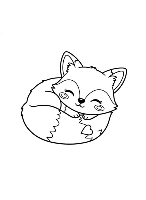 Cozy Nap Time Fox Cub