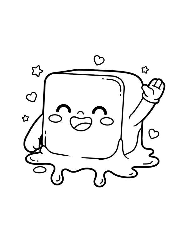 Waving Happy Cheese Slice