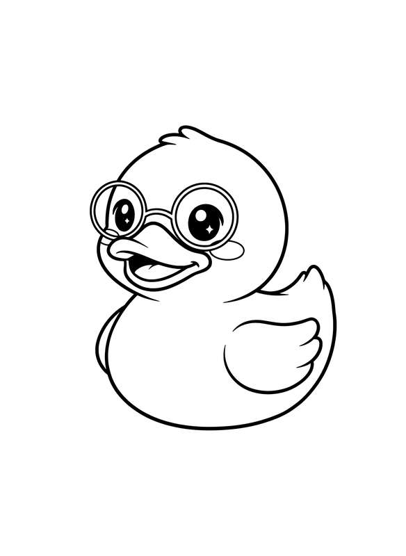 Smarty-Pants Rubber Duckie Portrait