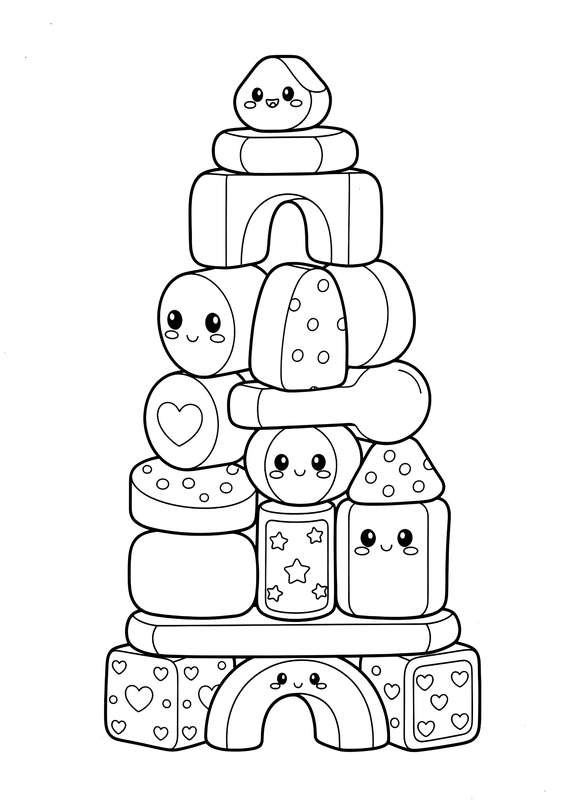 Rainbow Stacking Blocks