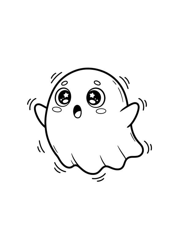 Surprised Floating Ghost