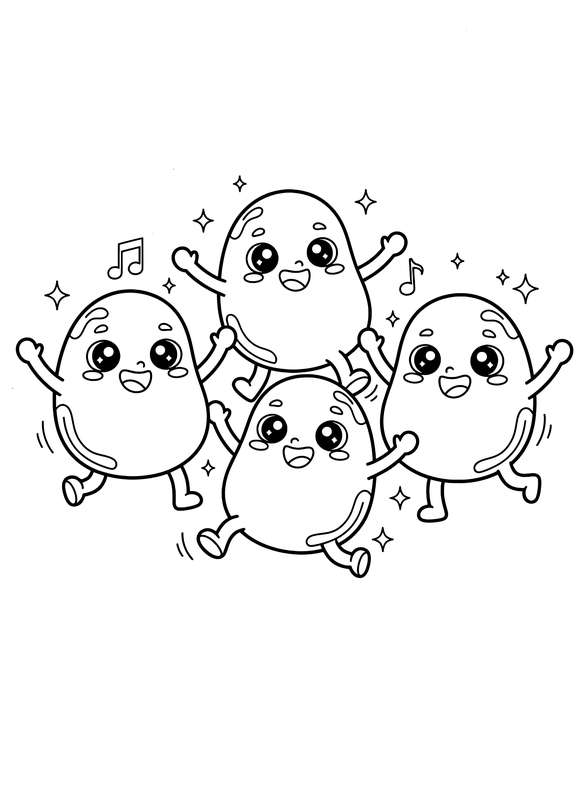 Dancing Wobbly Jelly Beans