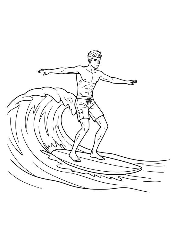 Ken's Perfect Ocean Wave Ride