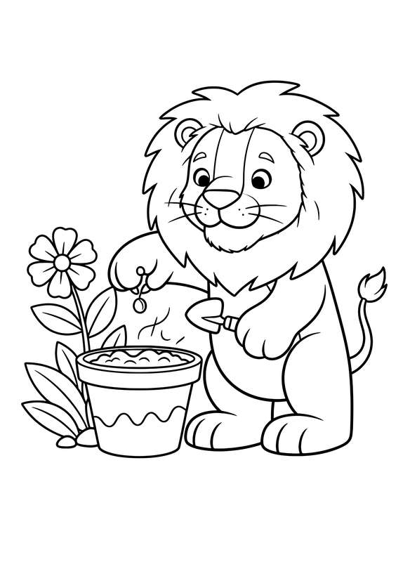 Gardener Lion's First Seed