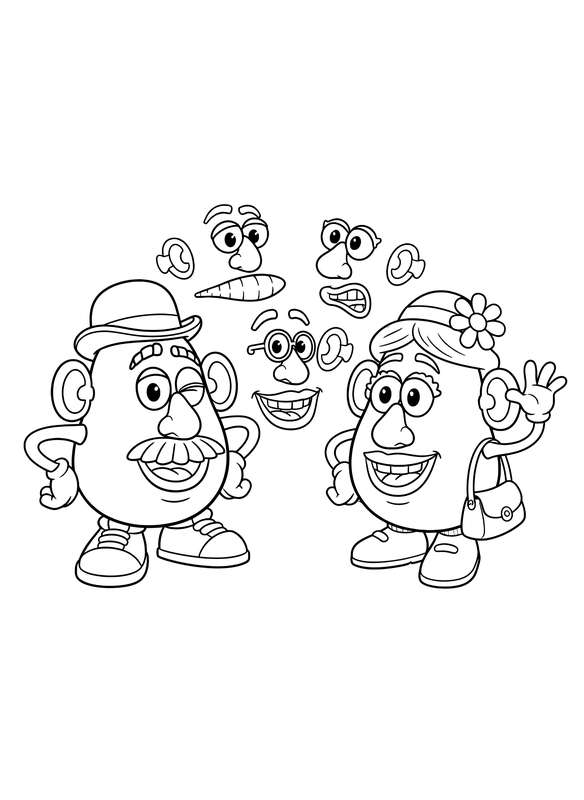 Mr & Mrs Potato Head Face Swap Fun