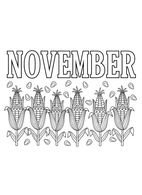 Harvest Corn Stalks Border