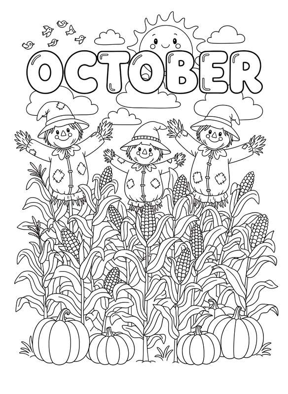 Scarecrow Shenanigans in October Fields