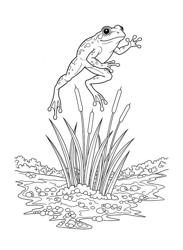 A Majestic Leap to the Reeds