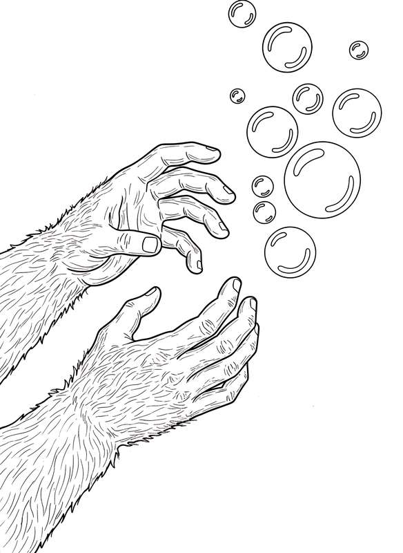 Orangutan & Bubbles: Reaching for Joy