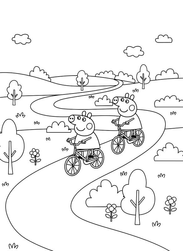 Peppa and George Bike Adventure
