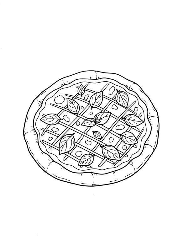 Personal Basil Blossom Pizza