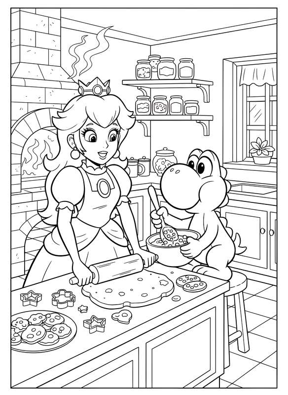 24 Free Mario Coloring Pages