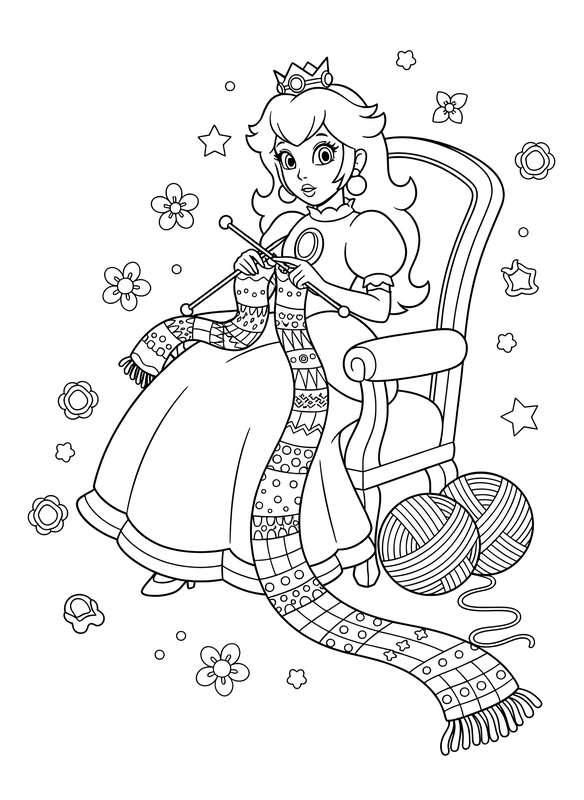 Knitting Up Cozy Comfort with Peach