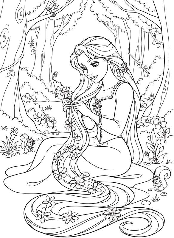 Rapunzel's Wildflower Braid