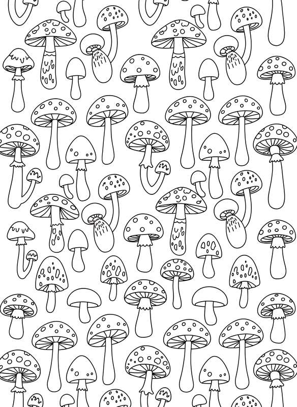 Pattern Play Mushroom Stamps