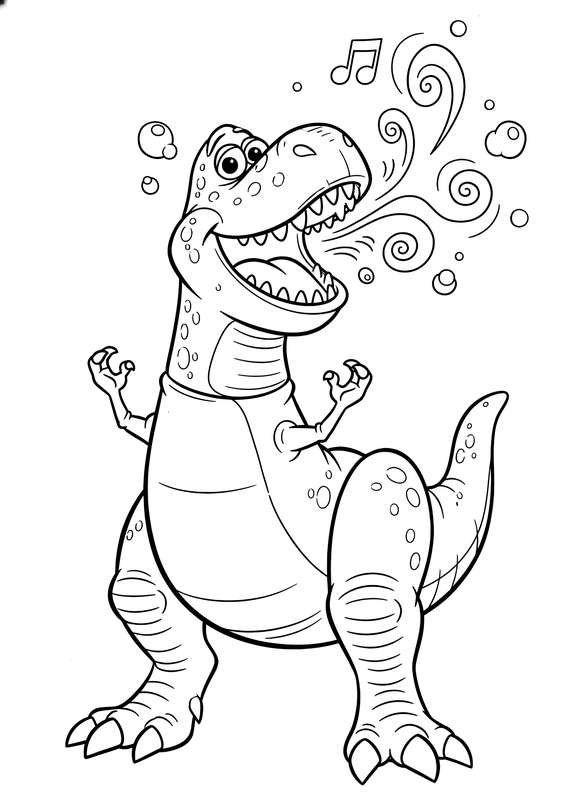 Rex Roars with Joyful Delight