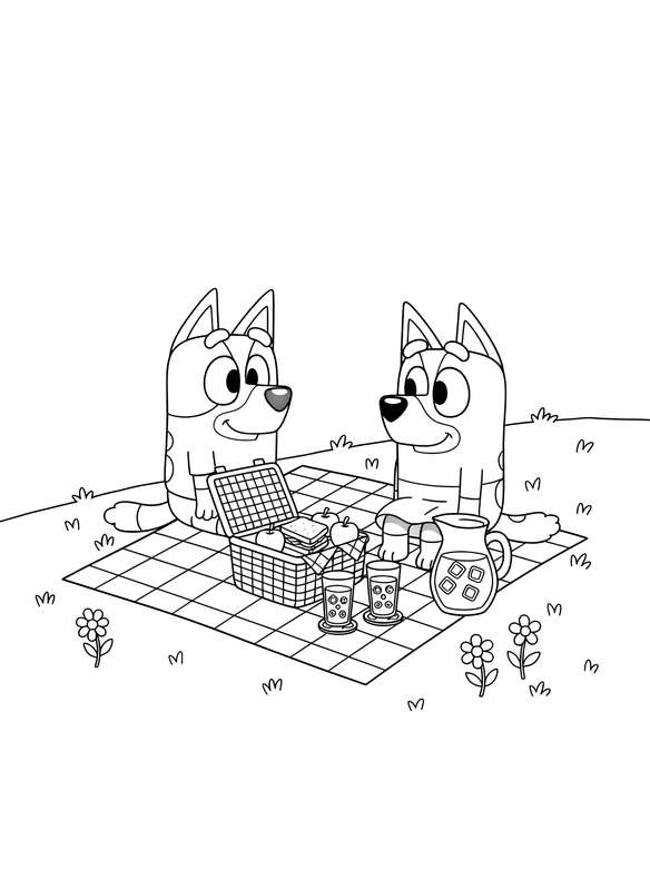Picnic Pals: Rusty and Bluey