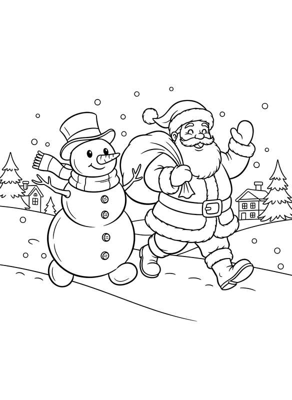 Santa's Frosty Winter Walk