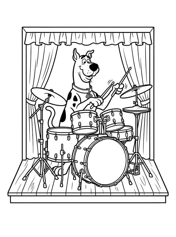 Scooby-Doo’s Rockin’ Drum solo